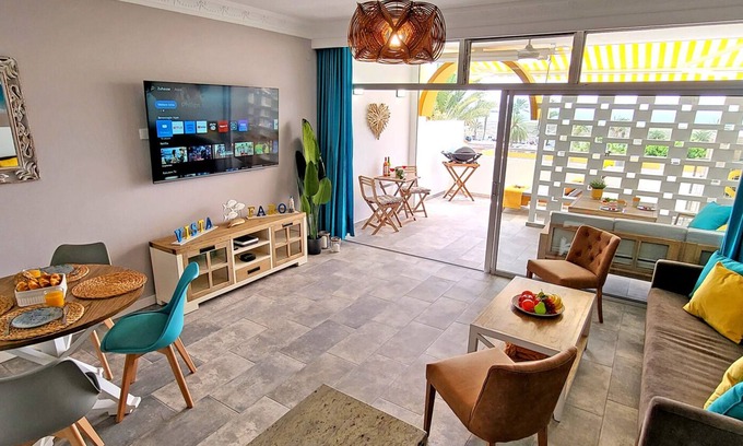 Solana del Matorral Apartamento | Ferienwohnung Vista Faro, Morra Jable, Meerblick
