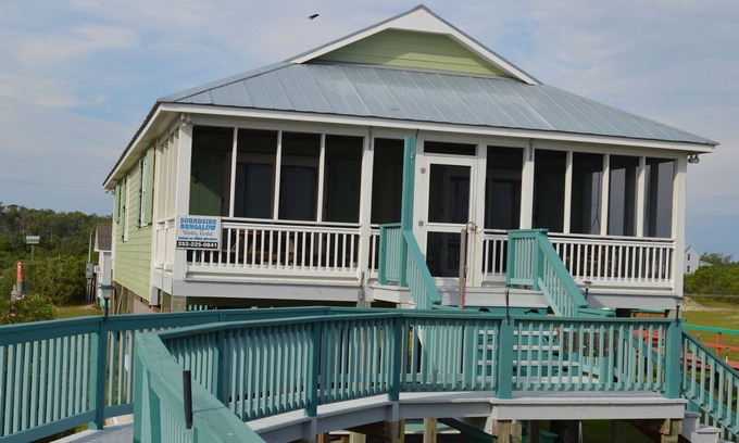Cedar Island Casa | Ferry View-Beachfront Propiedad en Pamlico Sound