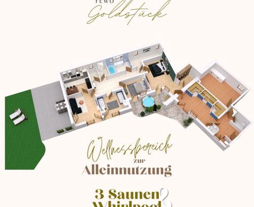 Lichteneck Apartamento | FeWo Goldstück mit privatem SPA und Whirlpool