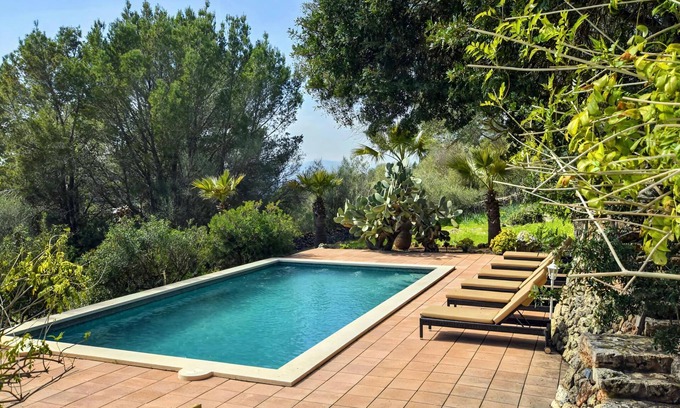 Santa Maria del Cami Casa | Finca en Santa María con Piscina Privada