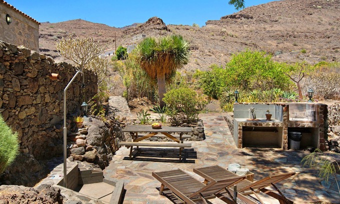 La Aldea de San Nicolas Villa | Finca "Lengua de Lava" con vistas a la montaña, jardín privado y Wi-Fi