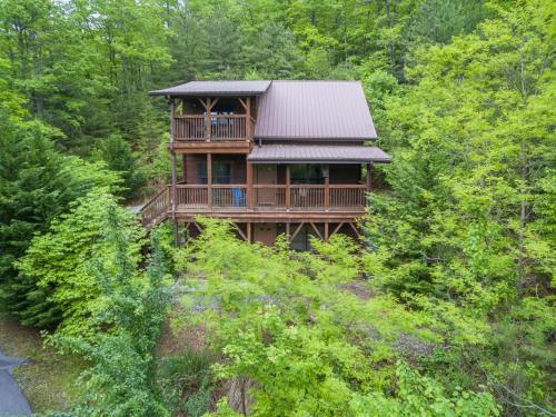 Black Mountain Casa | Firefly Lodge Private Log Cabin with Mountain Views!
