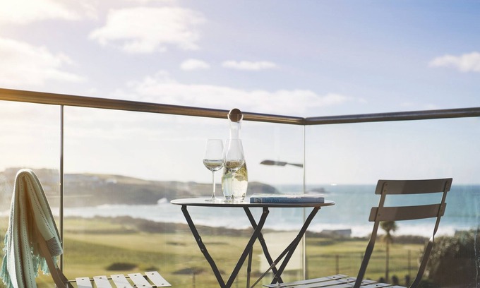 Newquay Apartamento | Fistral Beach, en Headland Rd, campo de golf y vistas al mar