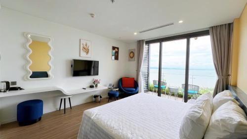 Hoang Hoa Hotel | Flamingo Hải Tiến View biển xanh ngọc, đẳng cấp 5 sao, tầng 15 View trọn biển xanh