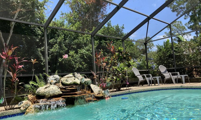 Palm Coast Casa | Flamingo 🦩 PRIVATE HEATED POOL House: Short Drive to St Augustine, Daytona Beach