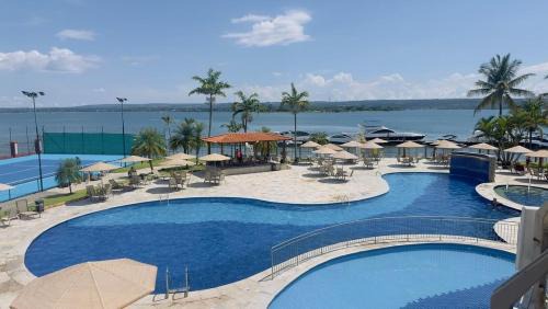 Smin Apartamento | Flat 332 vista lago com 2 camas