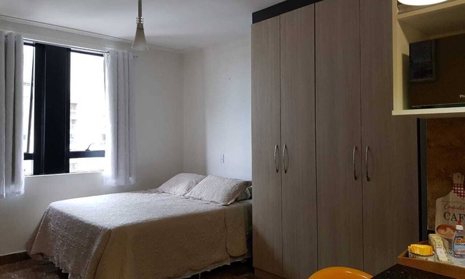 Alphaville Apartamento | Flat com Tudo Novo, AR Condicionado e Estac Incluso