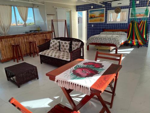 Paracuru Apartamento | Flat com Varanda e Vista Mar
