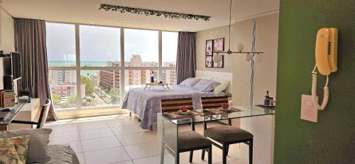 Ponta de Campina Apartamento | Flat Hera 901 - Wi-fi, Vista mar a 300m da praia