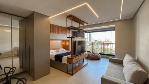 Aclimacao Apartamento | Flat Planejado com Linda Vista e Escritório