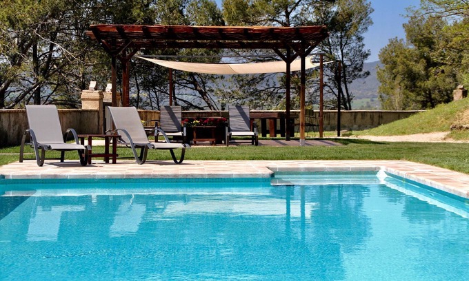 La Torre de Claramunt Casa | Apartamento Riu d'Agost con terraza ajardinada