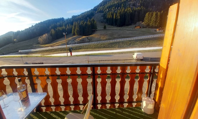 Station de Drouzin le Mont Apartamento | Piso cerca pistas de esquí + vista de los Alpes