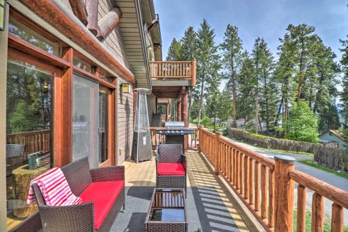 Somers Apartamento | Flathead Lake Getaway with Balcony, Fireplace!