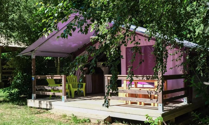 Saint-Antonin Noble Val Casa | Flower Camping les Gorges de l'Aveyron **** - P'tite Free standard 32m² (2 bedrooms) Covered terrace without toilet 5 people