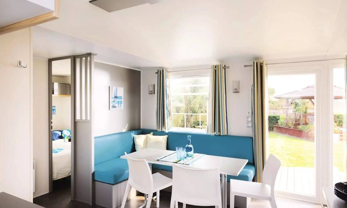 Treignac Casa | Flower Camping La Plage *** - Comfort Casa móvil Plus 4 habitaciones 6/8 personas