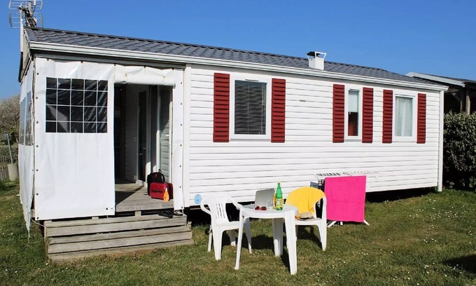 Kerroch Casa | Flower Camping La Pointe du Talud **** - Mobile home Comfort NEPTUNE 25m2 - 1 bedroom + covered terrace 9m2 2 people
