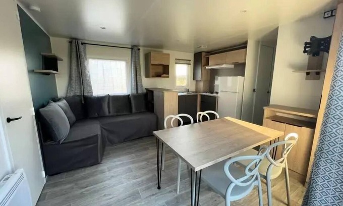 Brehemont Casa | Flower Camping Loire et Châteaux **** - Mobile Home Comfort 35M2 (3 bedrooms-6 people) + covered terrace for 6 people
