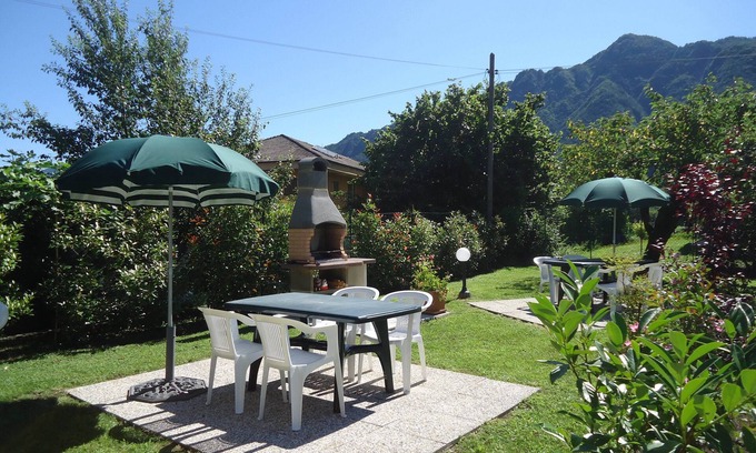 Idro Apartamento | para 3-4 personas, a solo 200 m del lago / playa, con jardín, parrilla