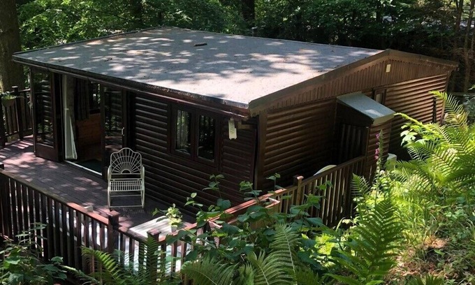 Skelwith Bridge Cabina | Cabaña-Familiar-Baño Privado-Vista a la Montana-Forest Retreat