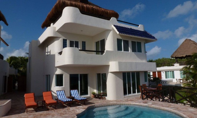 Salinas Casa | Anteriormente conocida como Casa Azul del Caribe, casa tranquila frente al mar con vistas perfectas