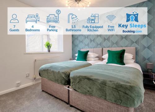 Peterborough Apartamento | Four Bedroom By Keysleeps Short Lets Peterborough With Free Parking Spacious Central Contractor