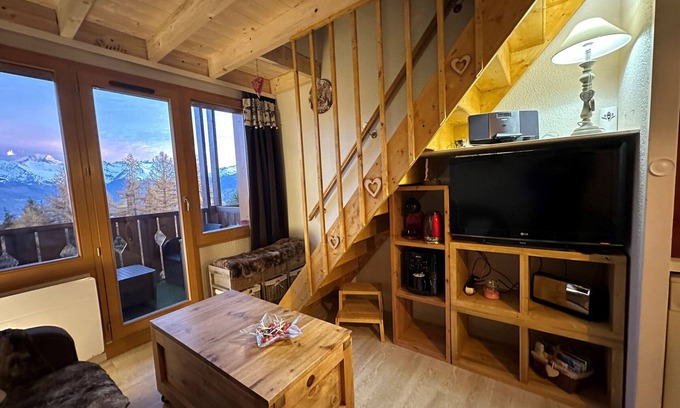 Bellentre Apartamento | Dúplex renovado 3P+cabina 6 pers, balcón, vista Mont Blanc
