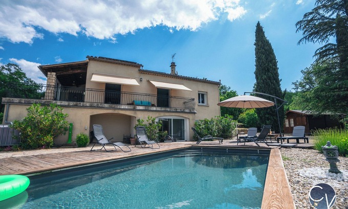 Saint-Jean-de-Maruejols-et-Avejan Casa | Pleasant house with swimming pool near the Cévennes.