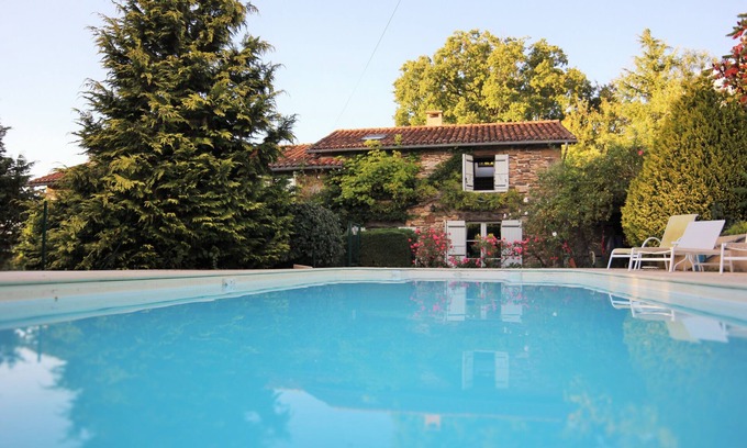 Saint-Romain-et-Saint-Clement Casa | Casa con encanto - 12 personas - piscina privada climatizada - sauna