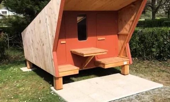 Villedieu-les-Poeles Casa | Berghütte 4m2 + Bettdecke und Kissen (ohne Sanitär) 2 Personen