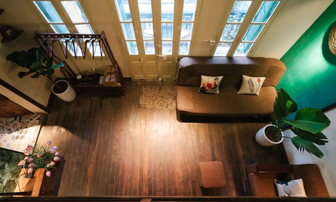 Hoan Kiem Villa | Villa francesa. 2BR. Casco antiguo. Enorme balcón. Jardín de barbacoa