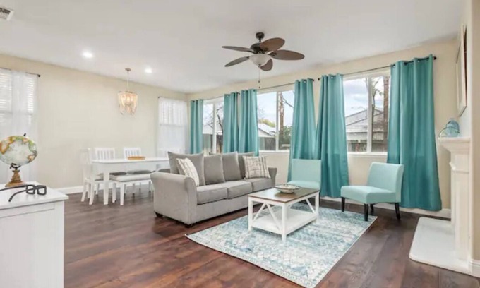 Roosevelt Casa | Fresno House - BBQ, Fire Pit, 3 Bed, 2 Bath & 2 Car Garage!
