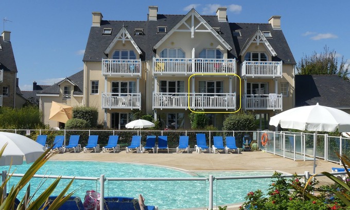 Kerherou Apartamento | *** FULL SEA VIEW-FACE TO THE BEACH-HOT SWIMMING POOL-TERRACE-WiFi ***