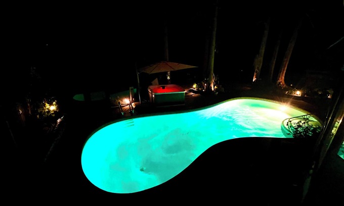 Delta Apartamento | Resort Style home living w/Hottub , outdoor shower and heated pool.