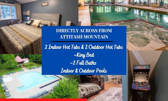Bartlett Complejo | Fun Mountain views on the Saco w/Arcade Game!