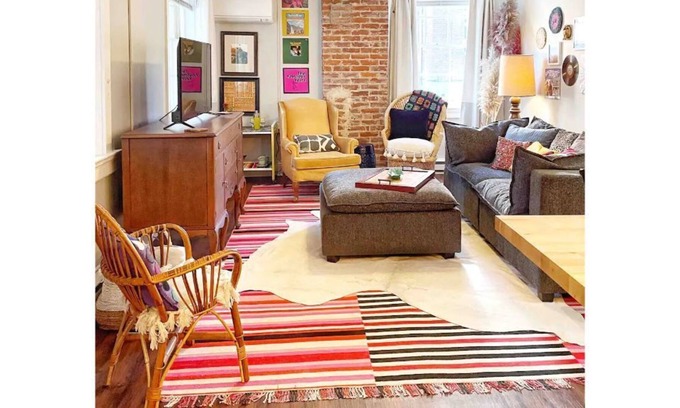 Rivermont Apartamento | Funky boho 1br w/ king bed and awesome front porch