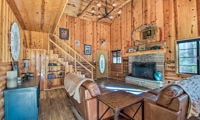 Pinetop Casa | Furnished Patio and Fire Pit Pinetop Cabin!