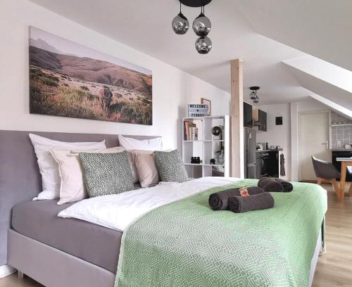 Meissen Apartamento | Fynbos Studio DG in der Altstadt, Frauenkirchenblick, Parkplatz