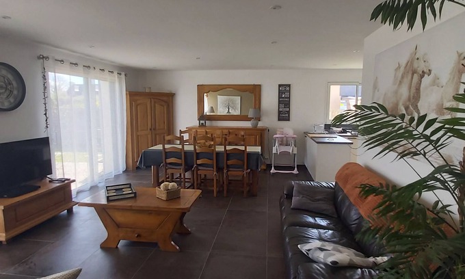 Saint-Pabu Casa | Gîte 6 Pers au Pays des Abers. 400 m de la Plage. 3 Chambres. 1 Salle de Bain