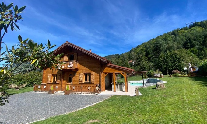 Plainfaing Chalet De Esquí | Gîte Chalet avec bain nordique et piscine 11 pers Hautes Vosges
