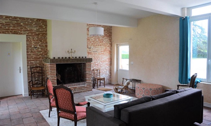 Castelsarrasin Casa | Cottage Manzana, 22 personas en el castillo del siglo XVIII con piscina