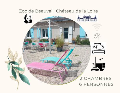 Selles-sur-Cher Casa | Gîte du Canal de Berry II Beauval 6 personnes
