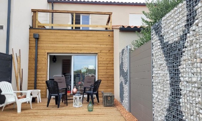 Sorede Casa | Gîte Du Soleil Maison lumineuse avec terrasse solarium parking privé