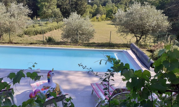 Saint-Julien-de-Cassagnas Apartamento | Gîte piscine 4 people Gard, between Provence and Cévennes