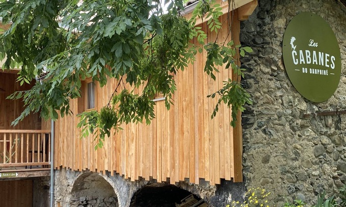 Gap Cabaña | Gîte-Luna de miel-Baño con bañera-Vista al patio-Gîte sauna à la ferme