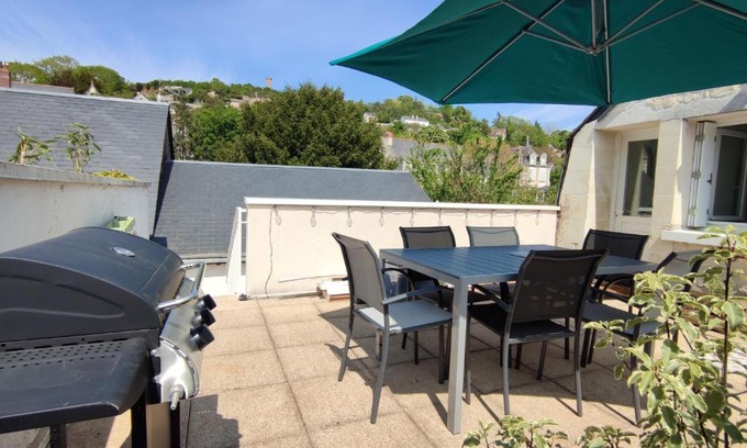 Chinon Apartamento | Gîte La p'tite terrasse Chinon centre Parking gratuit
