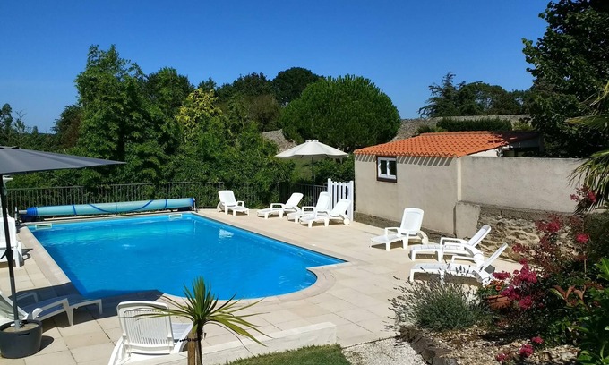 La Chaize-Giraud Cabaña | Gîte Les Lauriers, Piscine Chauffée, à 5 km de Brétignolles sur mer