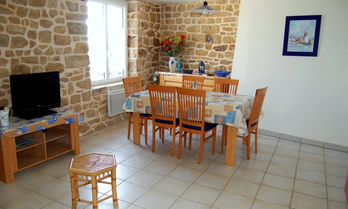 Erdeven Apartamento | Gîte Ty Mein, ocean view 400m away - Erdeven beach -3 bedrooms for 6 people