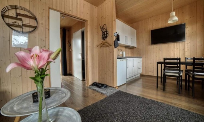 Kirkjubaejarklaustur Apartamento | G-28 apartment with terrace