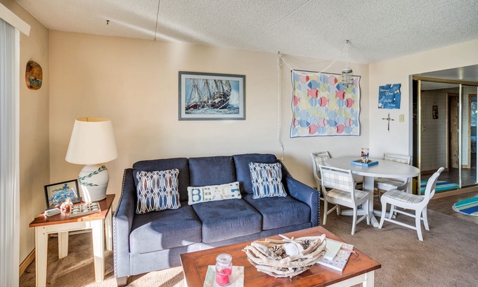 Gearhart Condominio | Se admiten mascotas con vista al mar condominio 3er piso