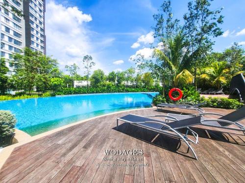 Rawang Apartamento | Gaia Residence at Gamuda Gardens - Pool View - Skyline Luge by Wodages